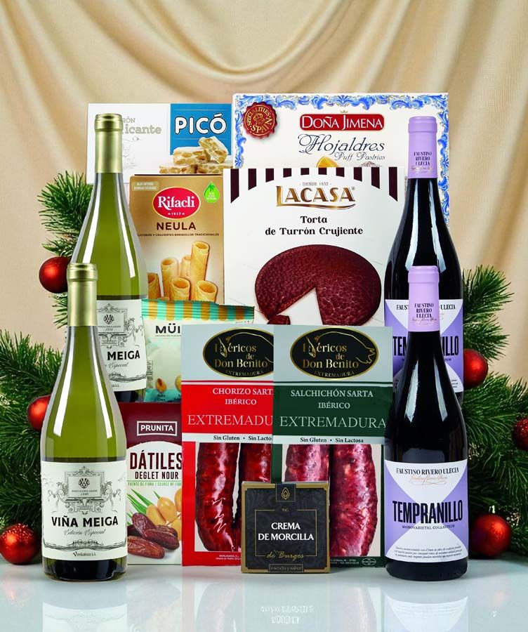 Lote de Navidad Santa Cesta