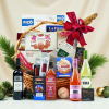 Cesta con jamón vuelve a casa por navidad vista 1
